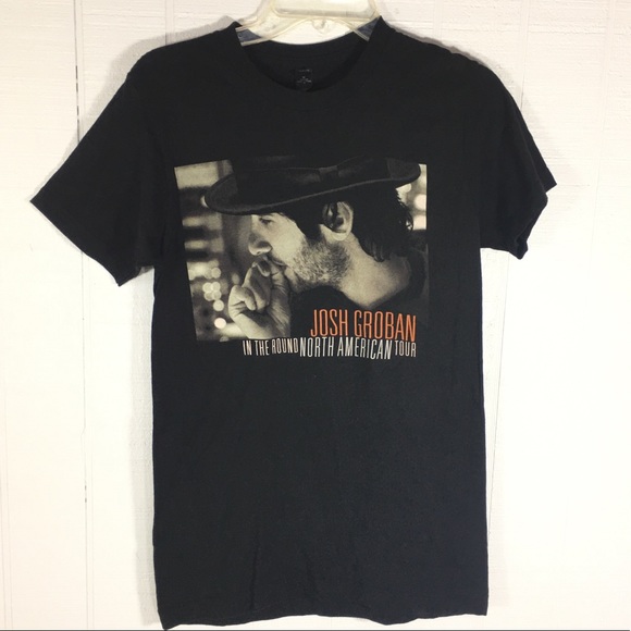 Tultex Tops - Josh Groban In the Round North America Tour T-Shirt Music Tee Small